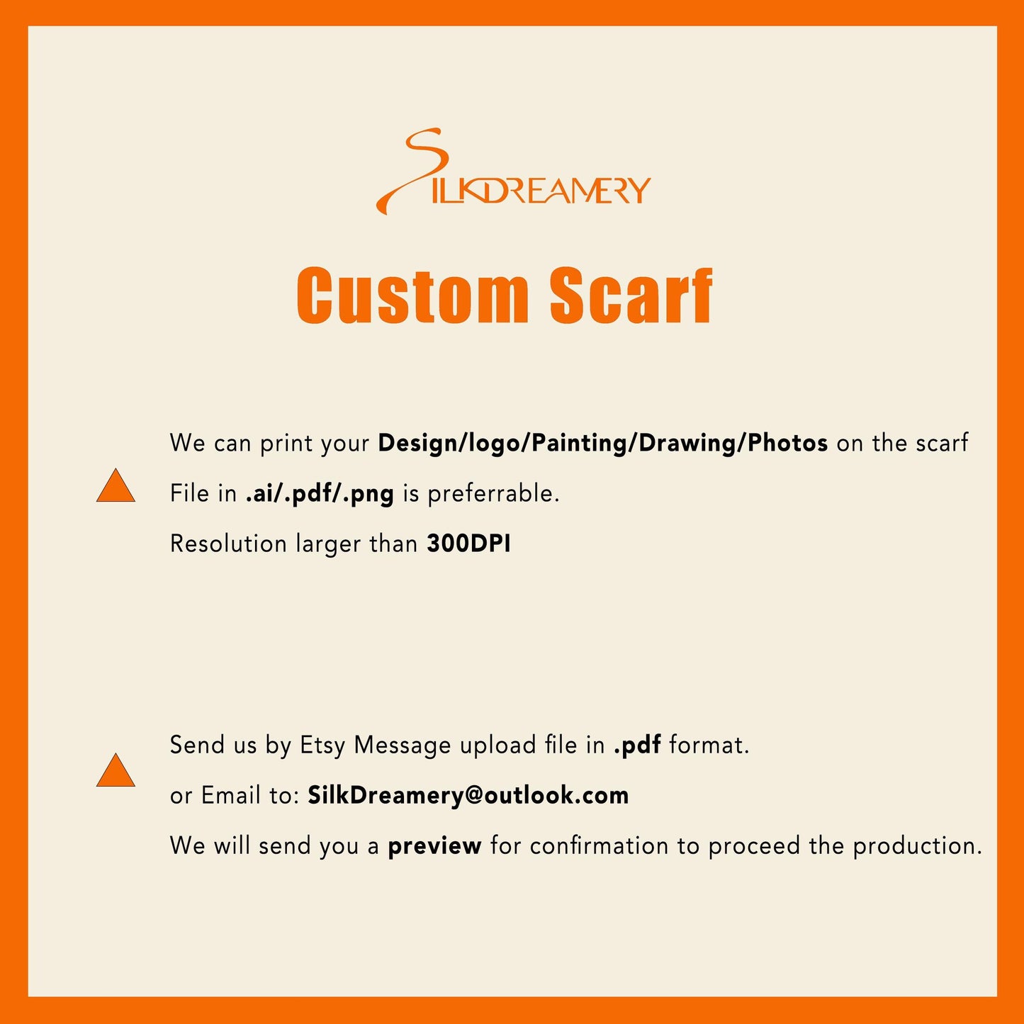 Custom Personalized Cotton Scarf - Print Your Design