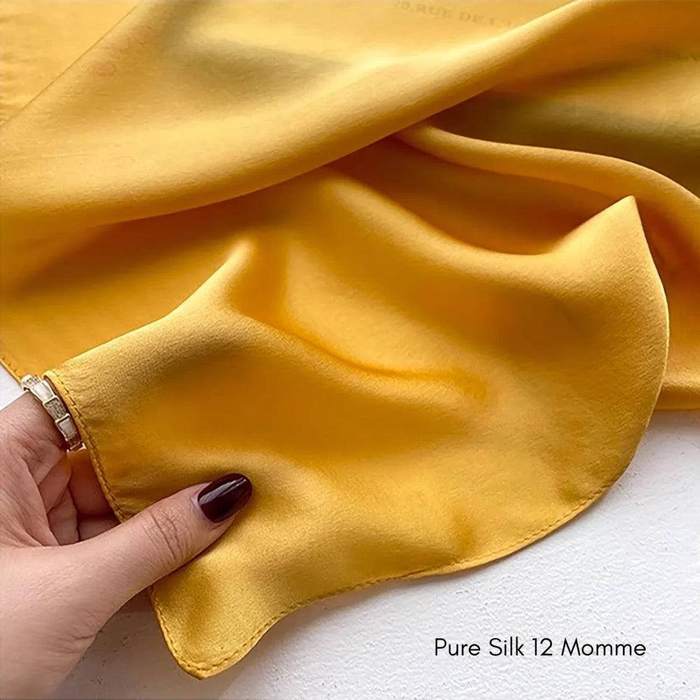 Custom Mulberry Silk Scarf, Personalized Silk Scarf Hand Rolled Hem, Custom Scarf Handmade Gift 100% Pure Silk Bandana, Wedding Favor Scarf