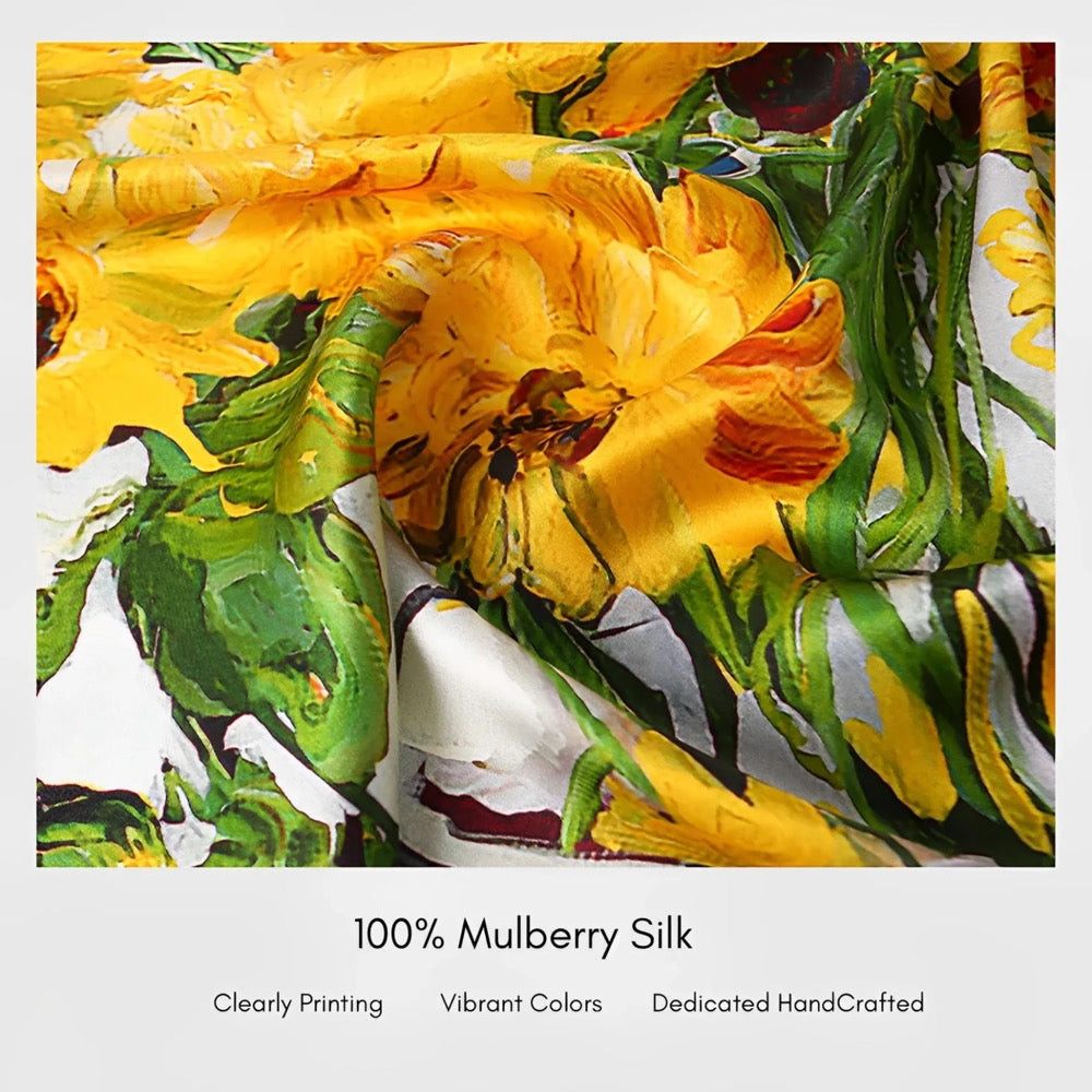 Custom Mulberry Silk Scarf, Personalized Silk Scarf Hand Rolled Hem, Custom Scarf Handmade Gift 100% Pure Silk Bandana, Wedding Favor Scarf