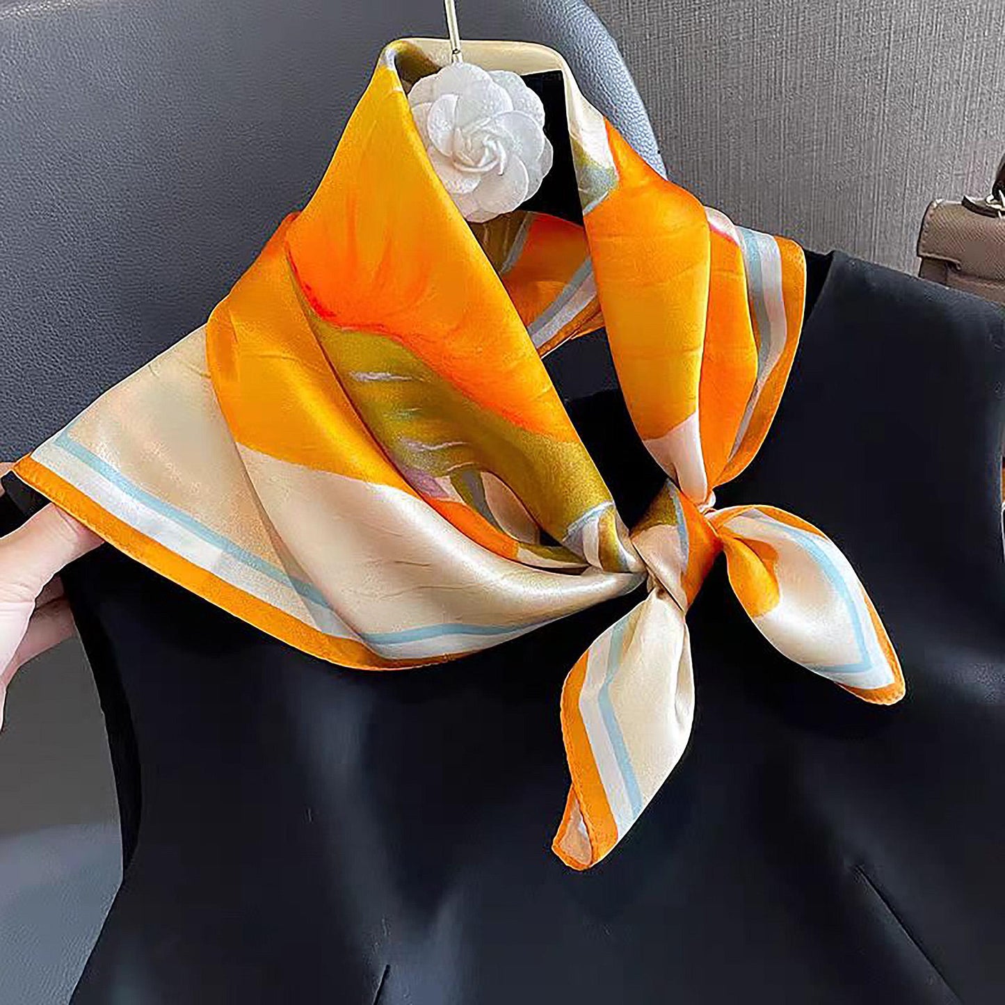 Custom Silk Wedding Scarf - Personalized Bridal Gift