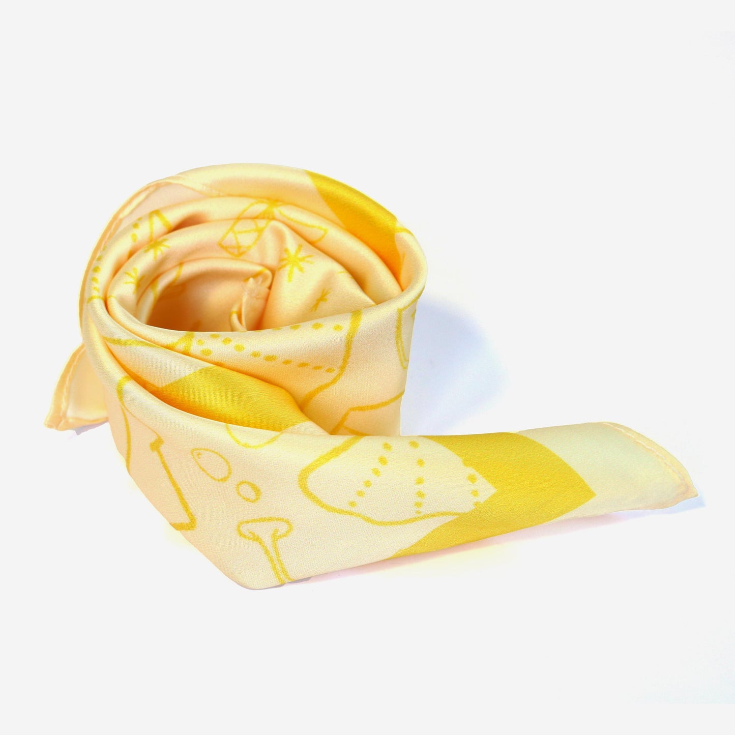 Custom Silk Wedding Scarf - Personalized Bridal Gift