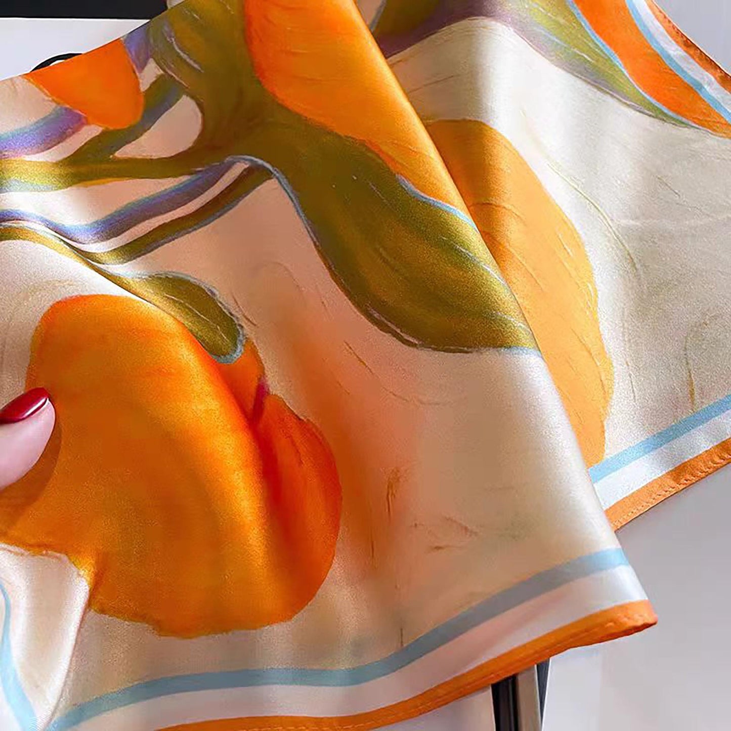 Custom Silk Wedding Scarf - Personalized Bridal Gift