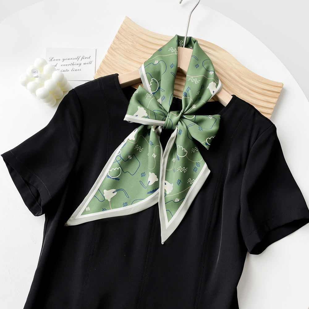 Summer Scarf for Women - Elegant Printed Scarf for Office, Travel & Daily Wear, Lightweight Chiffon Wrap