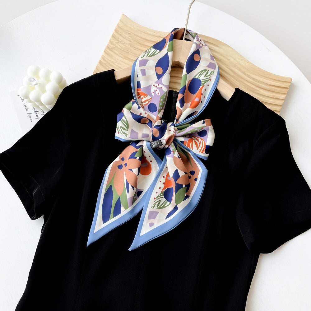 Summer Scarf for Women - Elegant Printed Scarf for Office, Travel & Daily Wear, Lightweight Chiffon Wrap