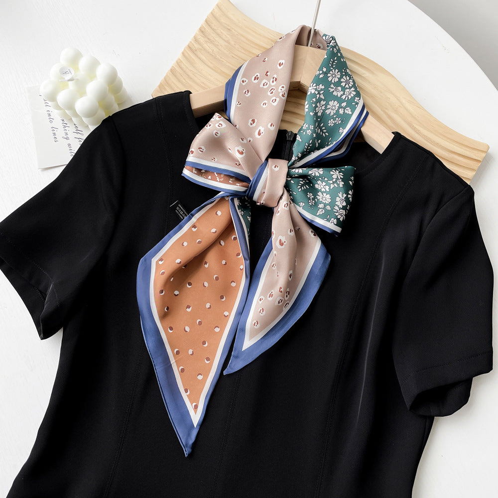 Summer Scarf for Women - Elegant Printed Scarf for Office, Travel & Daily Wear, Lightweight Chiffon Wrap