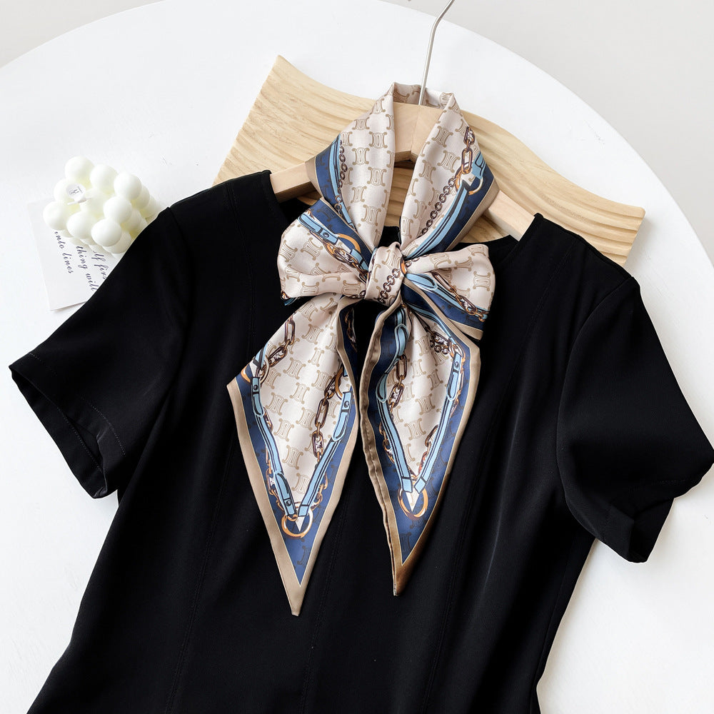 Summer Scarf for Women - Elegant Printed Scarf for Office, Travel & Daily Wear, Lightweight Chiffon Wrap