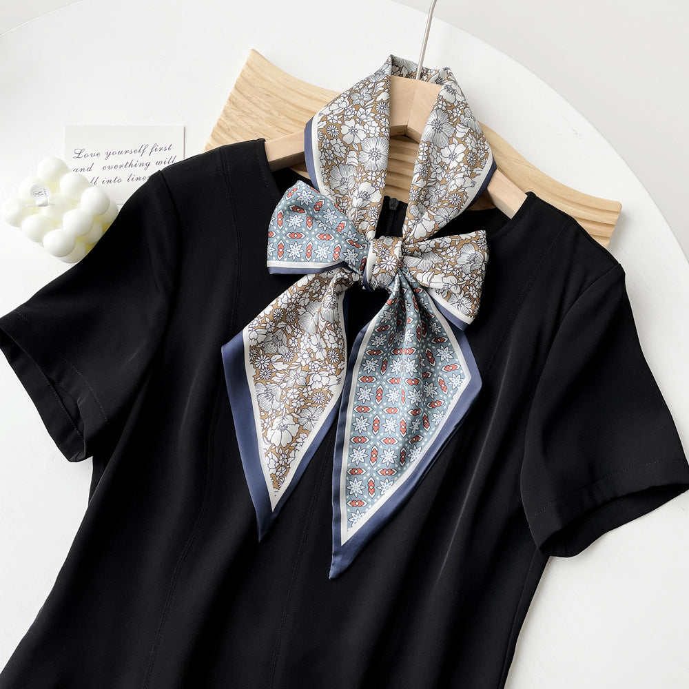 Summer Scarf for Women - Elegant Printed Scarf for Office, Travel & Daily Wear, Lightweight Chiffon Wrap