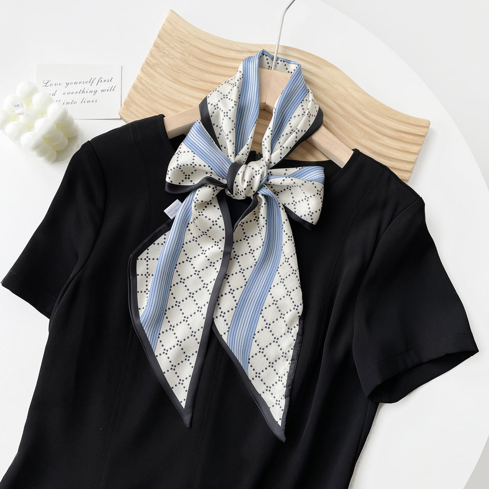 Summer Scarf for Women - Elegant Printed Scarf for Office, Travel & Daily Wear, Lightweight Chiffon Wrap