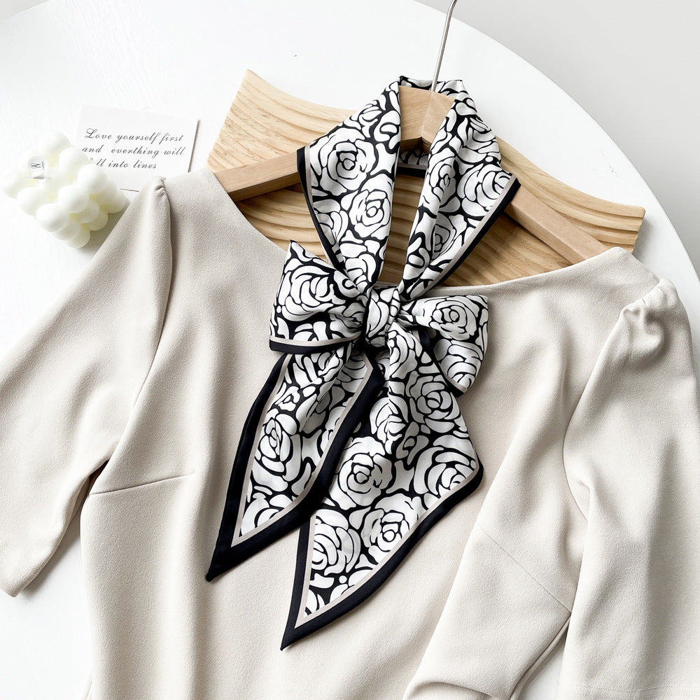 Summer Scarf for Women - Elegant Printed Scarf for Office, Travel & Daily Wear, Lightweight Chiffon Wrap