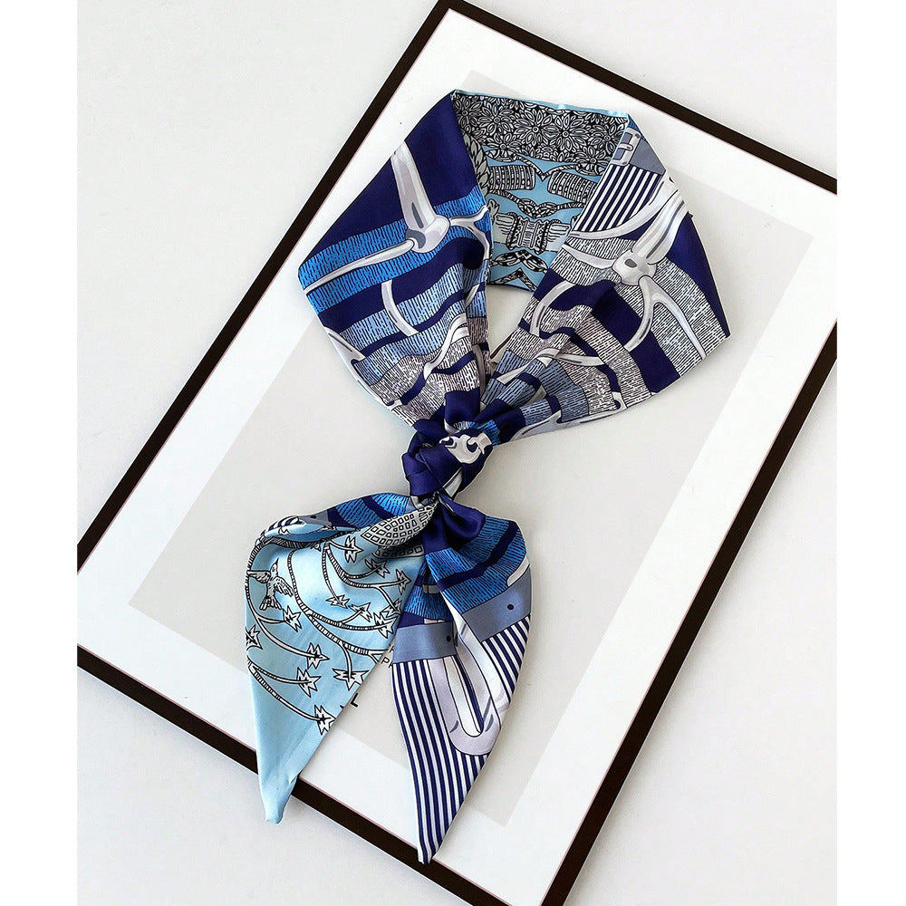 Summer Scarf for Women - Elegant Printed Scarf for Office, Travel & Daily Wear, Lightweight Chiffon Wrap