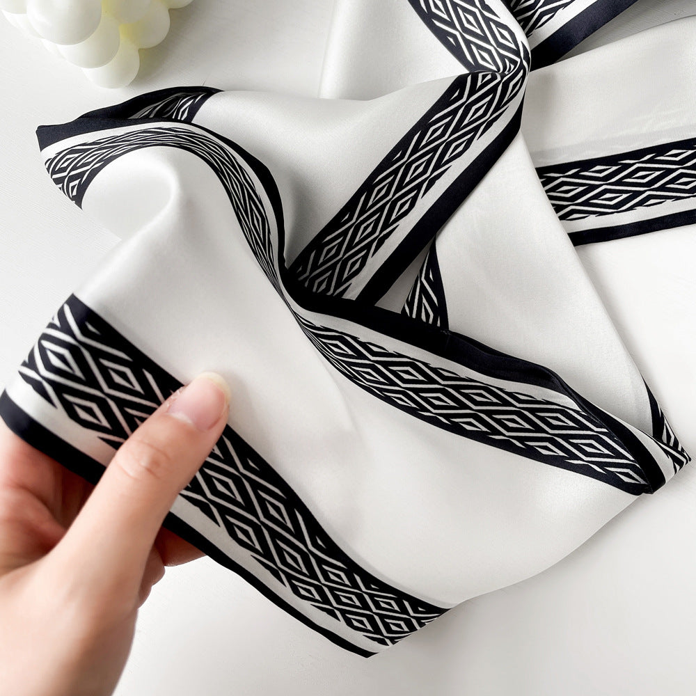 Summer Scarf for Women - Elegant Printed Scarf for Office, Travel & Daily Wear, Lightweight Chiffon Wrap