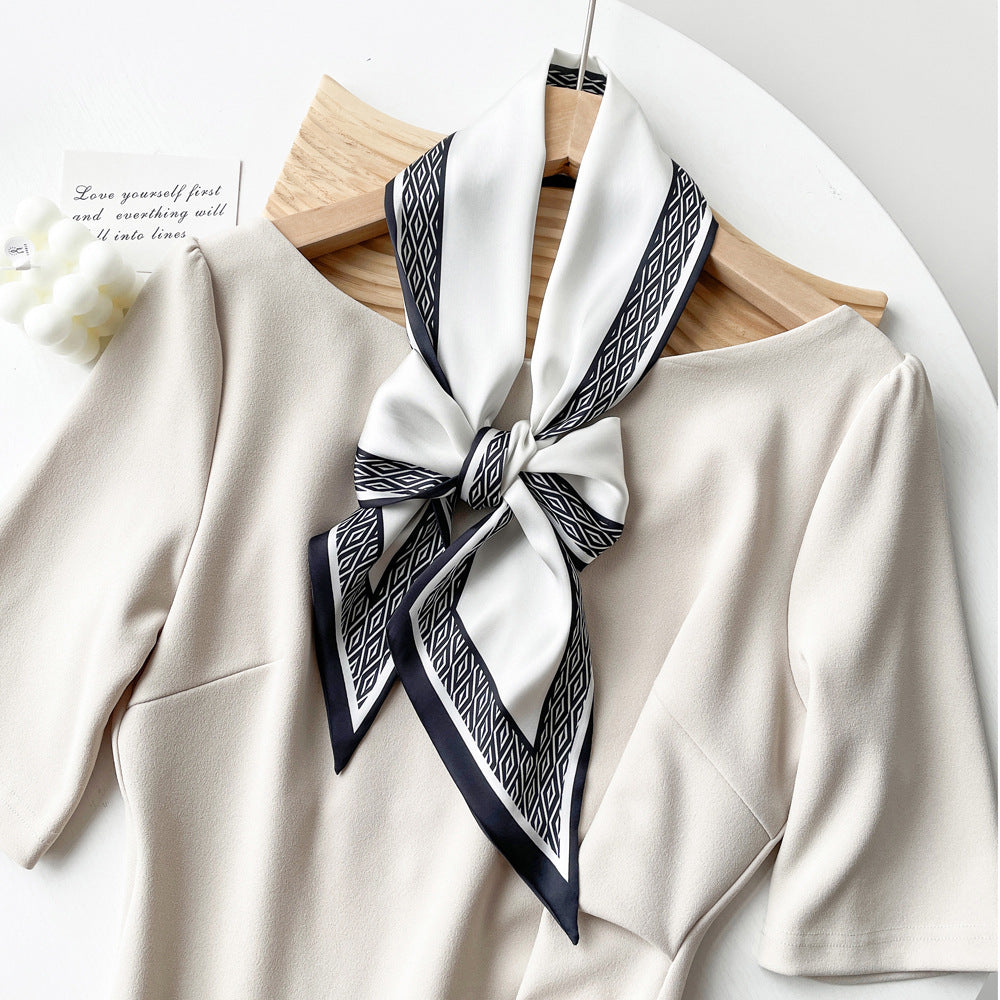 Summer Scarf for Women - Elegant Printed Scarf for Office, Travel & Daily Wear, Lightweight Chiffon Wrap