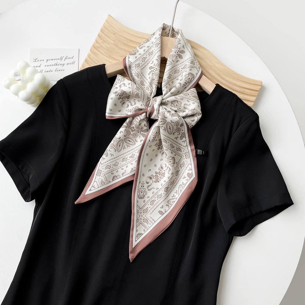 Summer Scarf for Women - Elegant Printed Scarf for Office, Travel & Daily Wear, Lightweight Chiffon Wrap