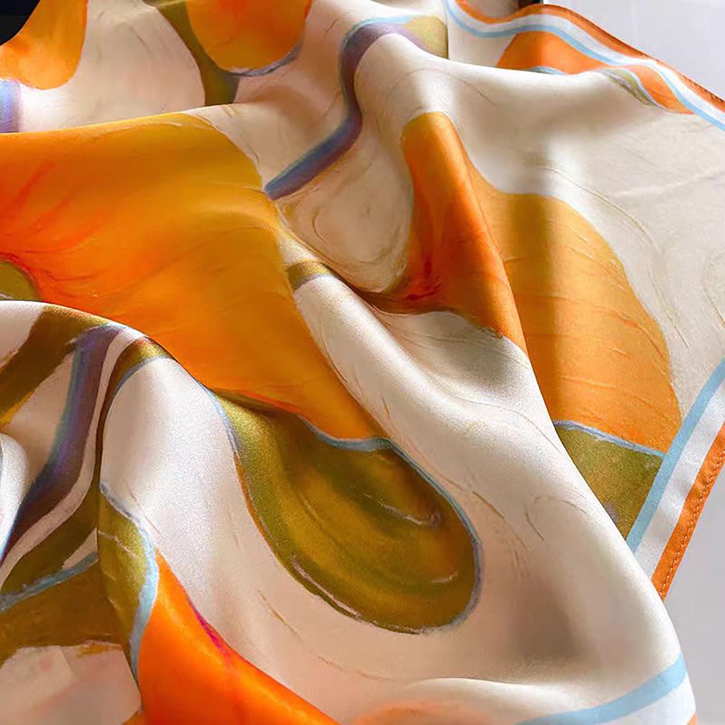 Custom Silk Wedding Scarf - Personalized Bridal Gift