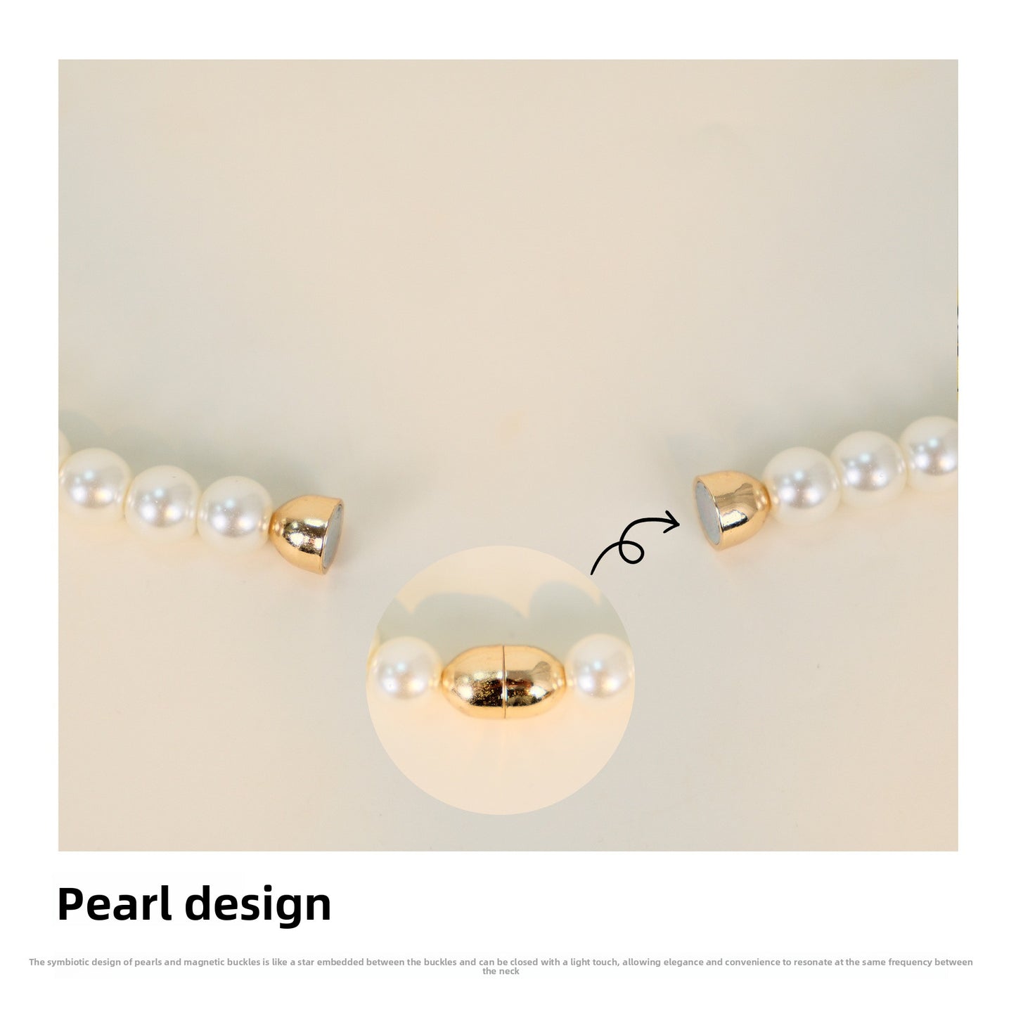 Women's Pearl Twist Magnetic Collarbone Chain - Polyester Braided Scarf Necklace, Light Luxury Summer Autumn Fashion Accessory, Elegant Neckwear